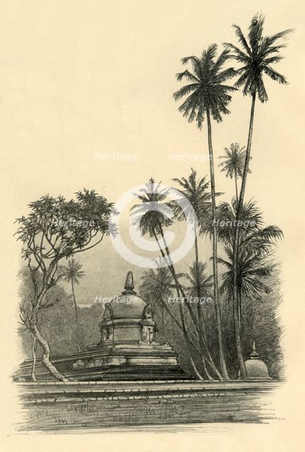 Natha Devale shrine, Kandy, Ceylon, 1898. Creator: Christian Wilhelm Allers.