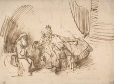 Nathan Admonishing David, 1650-55. Creator: Rembrandt Harmensz van Rijn