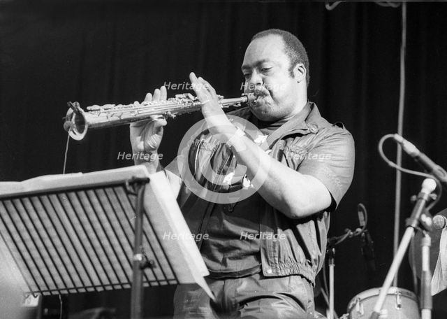 Nathan Davis, Pendley Jazz Festival, Hertfordshire, England, July 1985. Artist: Brian O'Connor.