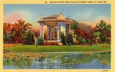 Nathan Frank Band Stand in Forest Park, St Louis, Missouri, USA, 1932