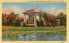 Nathan Frank Band Stand in Forest Park, St Louis, Missouri, USA, 1932