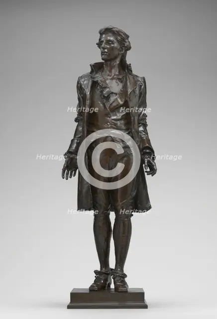 Nathan Hale, model 1889/1890, cast 1890. Creator: Frederick William MacMonnies.