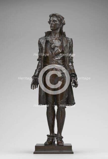 Nathan Hale, model 1889/1890, cast 1890. Creator: Frederick William MacMonnies.