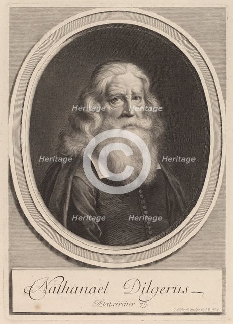 Nathanael Dilgerus, 1683. Creator: Gerard Edelinck.