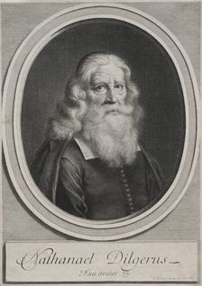 Nathanael Dilgerus, Minister of Danzig, 1683. Creator: Gerard Edelinck (French, 1640-1707)