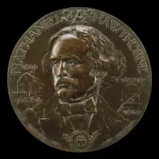 Nathaniel Hawthorne, 1804-1864, Author, 1892. Creator: Désiré Ringel d'Illzach