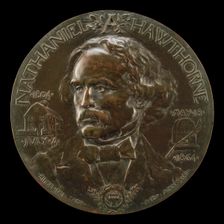Nathaniel Hawthorne, 1804-1864, Author, 1892. Creator: Désiré Ringel d'Illzach