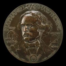 Nathaniel Hawthorne, 1804-1864, Author, 1892. Creator: Désiré Ringel d'Illzach