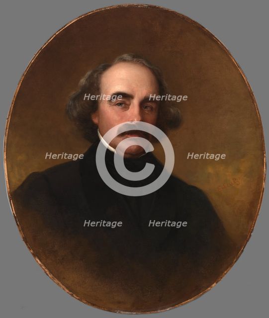 Nathaniel Hawthorne, 1862. Creator: Emanuel Gottlieb Leutze.