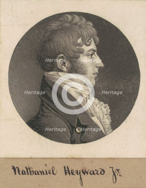 Nathaniel Heyward, Jr., 1809. Creator: Charles Balthazar Julien Févret de Saint-Mémin.