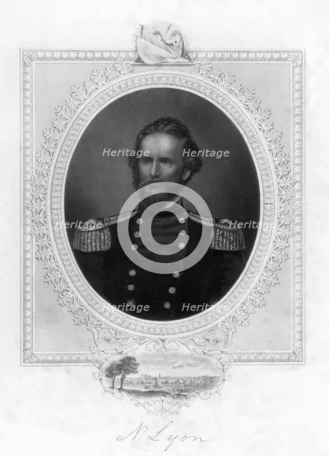 Nathaniel Lyon (1818-1861), American general, 1863. Artist: Unknown