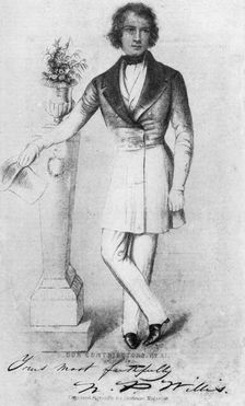 Nathaniel Parker Willis (1806-1867), American author, poet and editor, 19th century (1908)