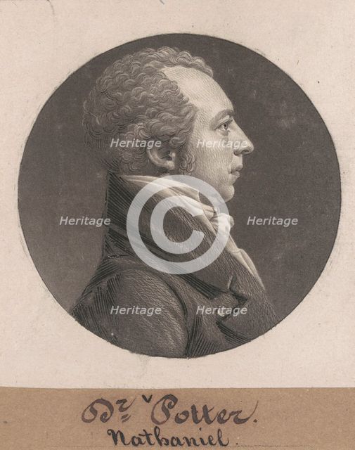 Nathaniel Potter, 1804. Creator: Charles Balthazar Julien Févret de Saint-Mémin.
