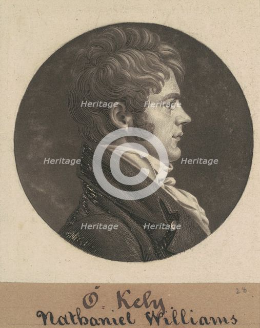Nathaniel Williams, 1804. Creator: Charles Balthazar Julien Févret de Saint-Mémin.