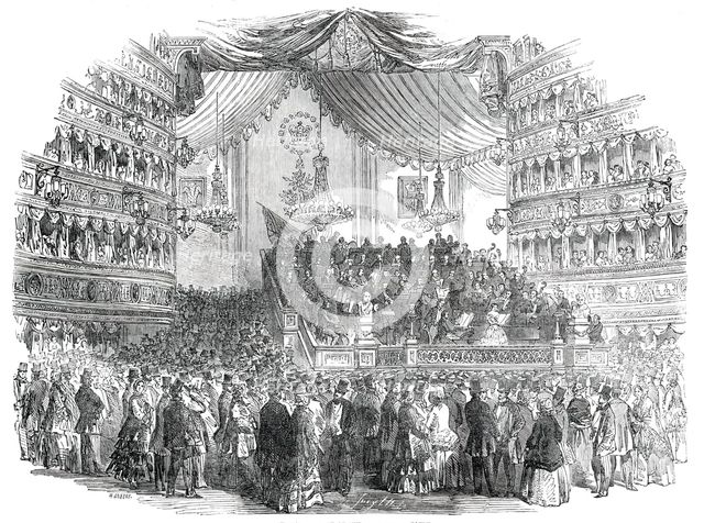 National Concert at Her Majesty's Theatre, 1850. Creator: Smyth.