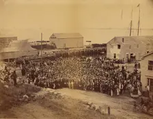 National Congregational Council at Plymouth Rock, 1865. Creator: John Adams Whipple