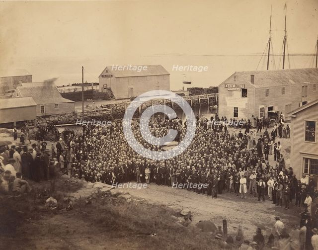National Congregational Council at Plymouth Rock, June 22, 1865. Creator: John Adams Whipple.