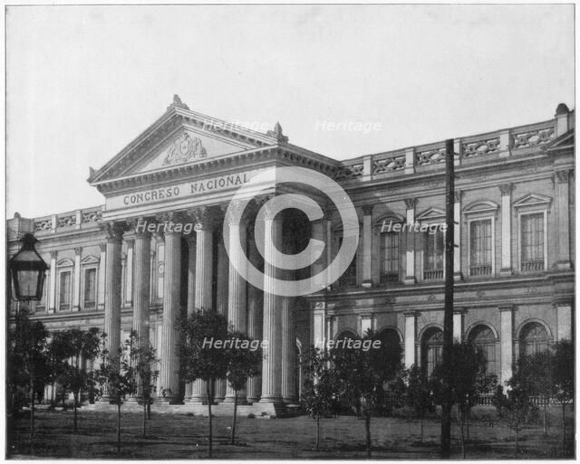 National Congress, Santiago, Chile, late 19th century.Artist: John L Stoddard