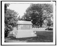 National Cemetery, monument to the Andrews Raiders, Chattanooga, Tennessee, c1902. Creator: William H. Jackson
