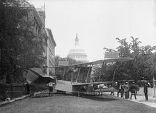 National Aero Coast Patrol Commn. - Curtiss Hydroaeroplane or Flying Boat Exhibited..., 1917. Creator: Harris & Ewing