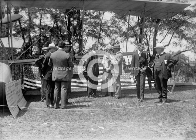 National Aero Coast Patrol Commn. - Curtiss Hydroaeroplane or Flying Boat Exhibited..., 1917. Creator: Harris & Ewing.