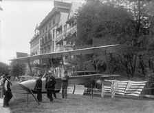 National Aero Coast Patrol Commn. - Curtiss Hydroaeroplane or Flying Boat Exhibited..., 1917. Creator: Harris & Ewing