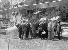 National Aero Coast Patrol Commn. - Curtiss Hydroaeroplane or Flying Boat Exhibited..., 1917. Creator: Harris & Ewing