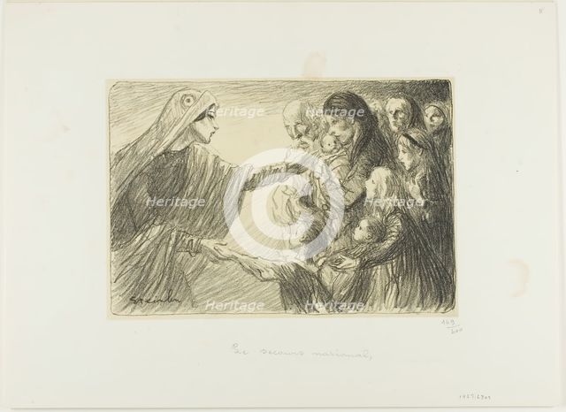 National Assistance, 1915/17. Creator: Theophile Alexandre Steinlen.