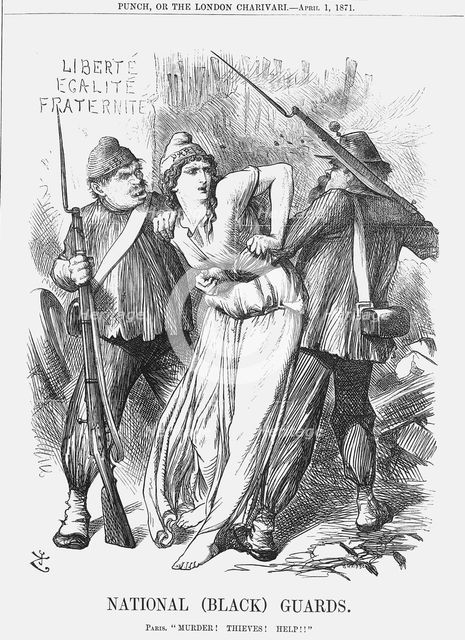 'National (Black) Guards', 1871. Creator: Joseph Swain.