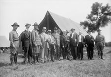 National Guard of D.C. M. And M. Assn. of D.C. On Visit To D.C.N.G. in Camp at Colonial Beach, 1916. Creator: Harris & Ewing