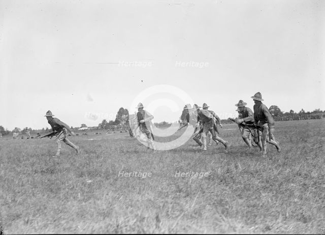 National Guard of D.C. - Field Tactics, 1915. Creator: Harris & Ewing.