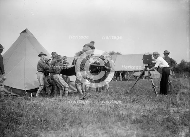 National Guard of D.C. - Field Tactics, 1915. Creator: Harris & Ewing.