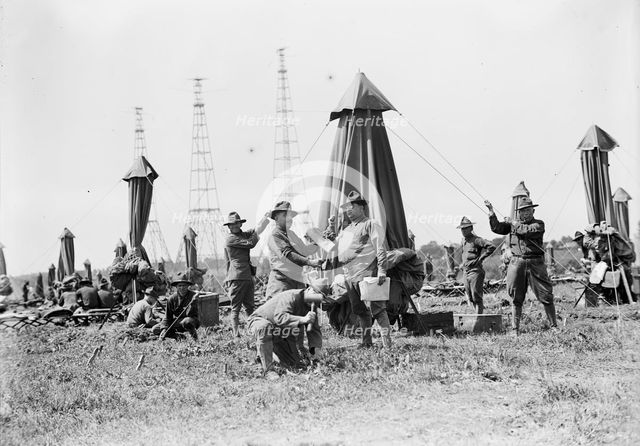 National Guard of D.C. in Camp, 1915. Creator: Harris & Ewing.
