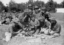 National Guard of D.C. in Camp, 1916. Creator: Harris & Ewing