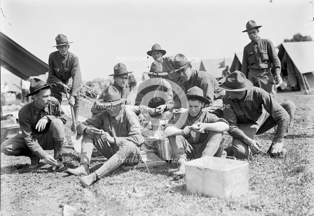 National Guard of D.C. in Camp, 1916. Creator: Harris & Ewing.