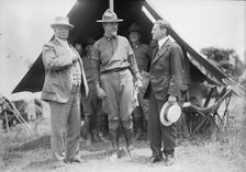 National Guard of D.C. - Gen. Hugh L. Scott; Col. William Harvey; Sec. of War Baker, 1916. Creator: Harris & Ewing