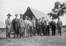 National Guard of D.C. M. And M. Assn. of D.C. On Visit To D.C.N.G. in Camp at Colonial Beach, 1916. Creator: Harris & Ewing