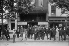 National Guard of D.C. Recruiting Station And Exhibit, 1914. Creator: Harris & Ewing