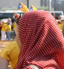 National Day of Catalonia, Barcelona, Spain, 11-09-2014. Creator: LTL
