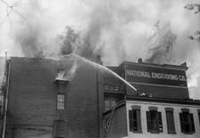 National Engraving Co. Washington, D.C. - Fire, 1917. Creator: Harris & Ewing