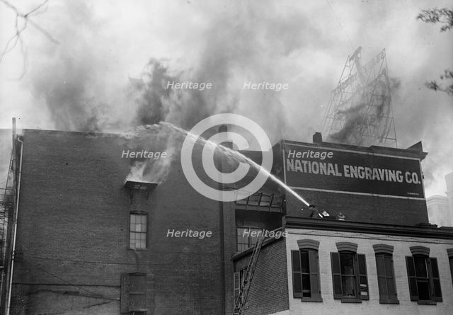 National Engraving Co. Washington, D.C. - Fire, 1917. Creator: Harris & Ewing.