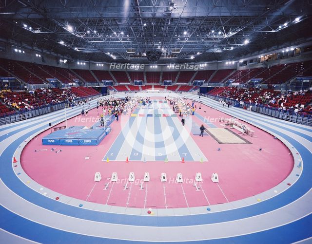 National Indoor Arena, King Edwards Road, Birmingham, 02/11/1992. Creator: John Laing plc.