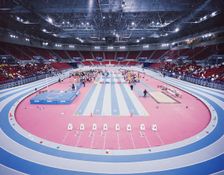 National Indoor Arena, King Edwards Road, Birmingham, 02/11/1992. Creator: John Laing plc