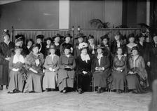 National League For Women's Service - Seated: Mrs. Ira Kip, East Orange, Nj; Mrs. Edward..., 1917. Creator: Harris & Ewing