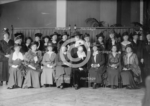 National League For Women's Service - Seated: Mrs. Ira Kip, East Orange, Nj; Mrs. Edward..., 1917. Creator: Harris & Ewing.