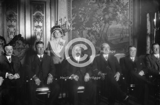 National League team owners including Gary Herrmann, Charles Ebbets and Mrs. Helene Robison..., 1913 Creator: Bain News Service.