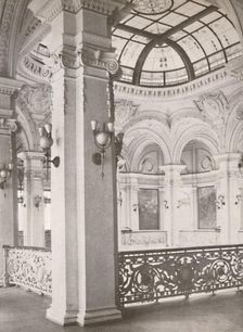National Library: a corner of the gallery overlooking the public reading hall 1914
