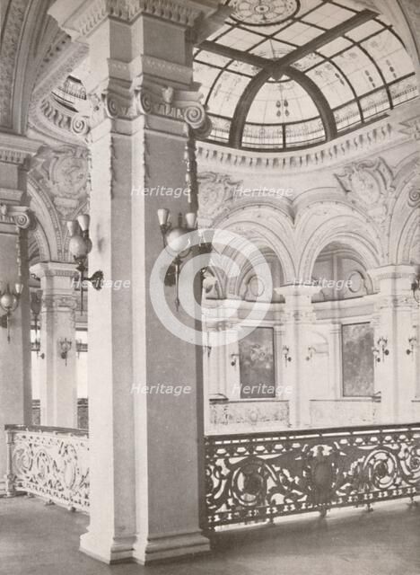 'National Library: a corner of the gallery overlooking the public reading hall', 1914. Artist: Unknown.