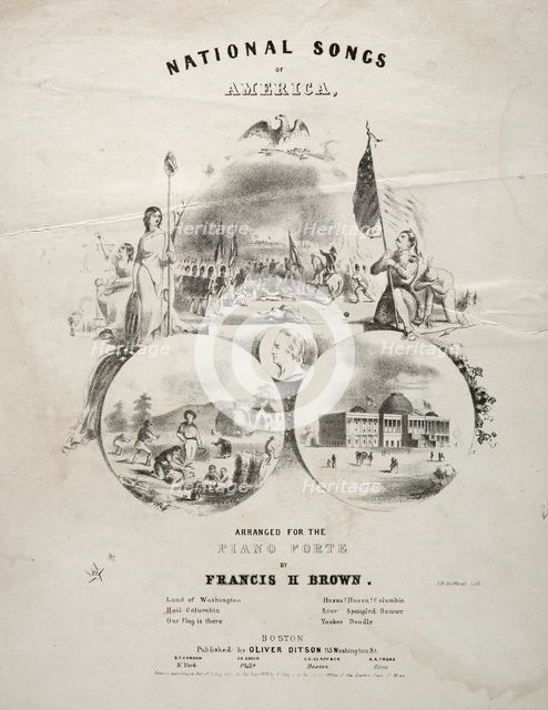 National Songs of America - Sheet Music Cover. Creator: Winslow Homer (American, 1836-1910).