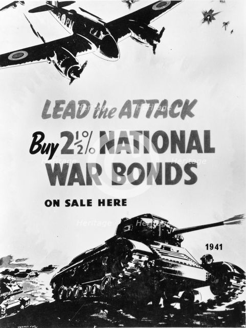 National Saving Poster, 1941. Artist: Unknown